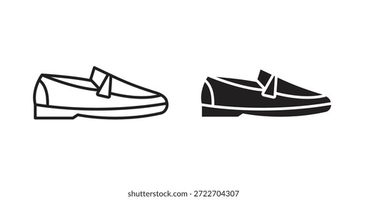 Loafer shoes icon isolated vector Illustration. Vector pictogram for web and app