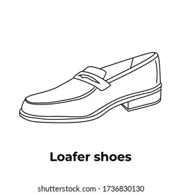 Loafer Shoes Vector Illustration Hand Drawn Stock Vector (Royalty Free ...