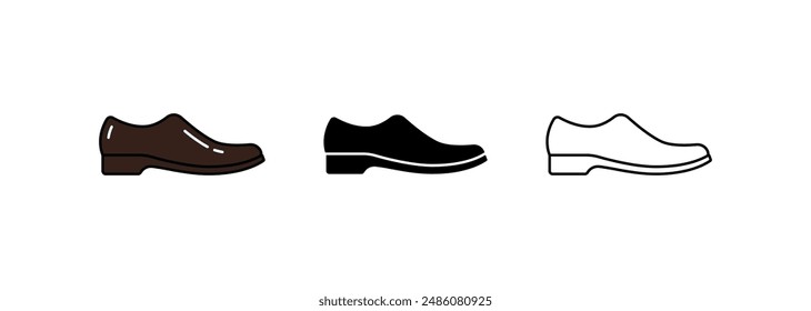 Loafers icon isolated on white background.