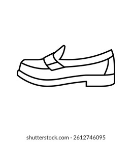 loafers japanese school line icon vector. loafers japanese school sign. isolated contour symbol black illustration