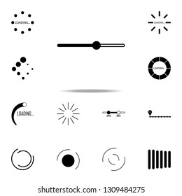loaing bar icon. Loader icons universal set for web and mobile