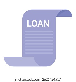 Documento de Acuerdo del préstamo que representa el préstamo de dinero de un banco a una persona o empresa