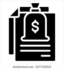 Elemento Ícone Do Contrato De Empréstimo Para Design