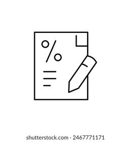 diseño de Vector de iconos de contorno delgado de aplicación de préstamo bueno para Sitio web y App móvil