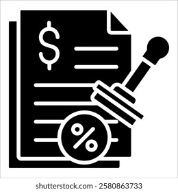 Loan Approval Icon Element For Design