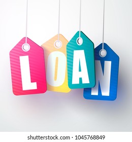 Loan approved labels banners. Vector illustration
