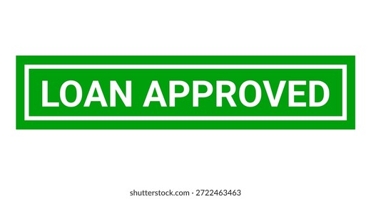 Loan Approved Rubber Stamp Template. 