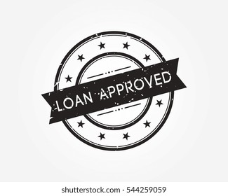 loan approved stamp rubber