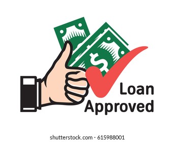 Loan Approved vector icon