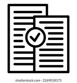 Loan building icon outline vector. Money bank. Business investment