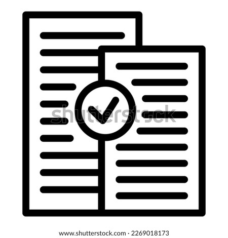 Loan building icon outline vector. Money bank. Business investment