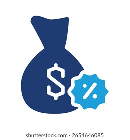 empréstimo colorido ícone vetor design bom para web ou aplicativo móvel