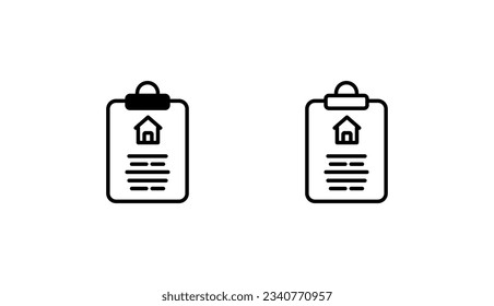 Diseño de icono de contrato de préstamo con ilustración de fondo blanco