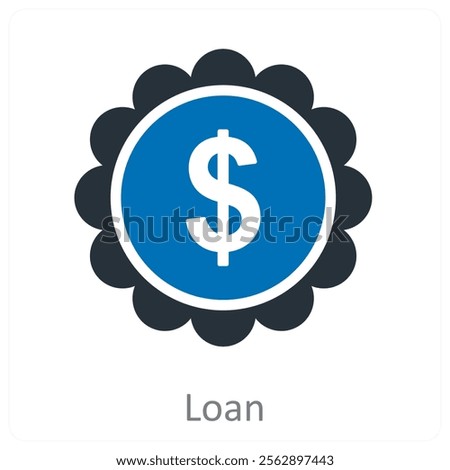 Loan and credit icon concept
