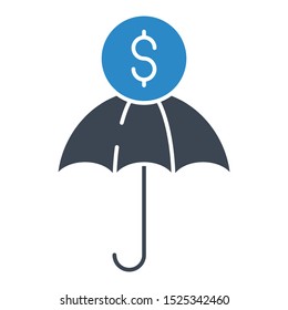 Loan defaulter concept, credit insurance vector icon concept