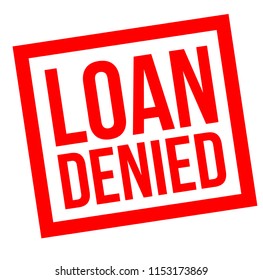 Loan Denied stamp