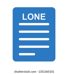 loan document glyph double color