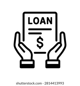 Loan Document Hands Holding Dollar Banking Borrowing Finance