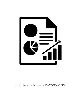 Loan File with Pie and Bar Chart Representing Financial Data