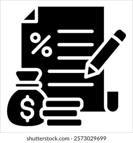 Loan Icon Element For Design