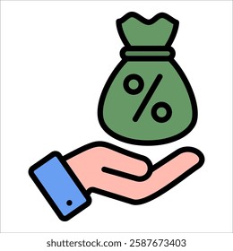 Loan Icon Element For Design