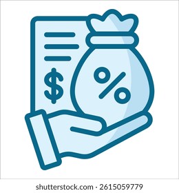 Loan Icon Element For Design