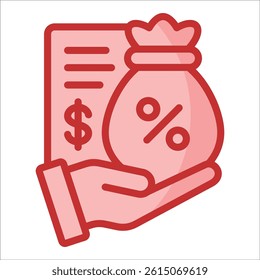 Loan Icon Element For Design