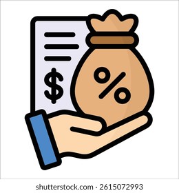 Loan Icon Element For Design
