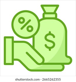 Elemento Ícone De Empréstimo Para Design