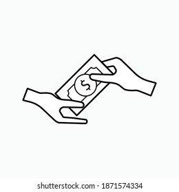 Icono de préstamo. Símbolo de préstamo - Vector.