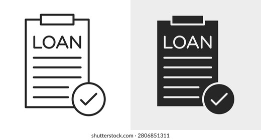 Loan Icon represents borrowing money through financial institutions and lending services.