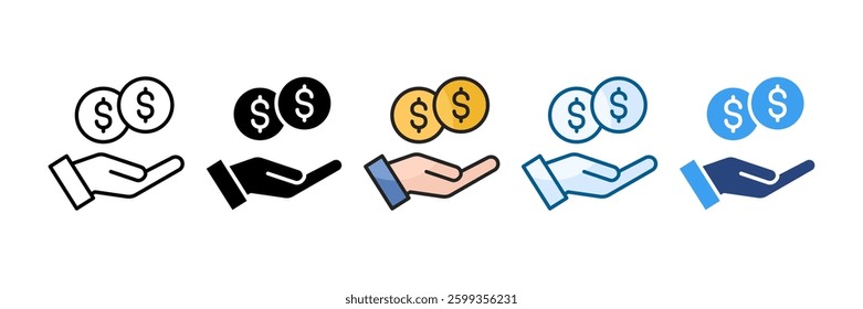 Loan Icon Set Multiple Style Collection