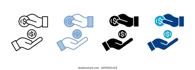 Loan Icon Set Multiple Style Collection