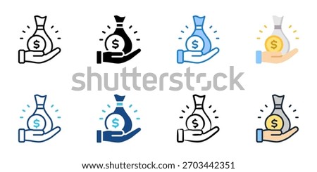  Jumbo loan icon set multiple style collection 
