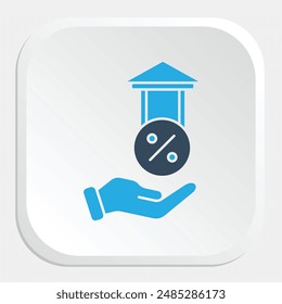 Icono de Préstamo - Simboliza el Endeudamiento Financiero, Crédito y Transacciones de Deuda