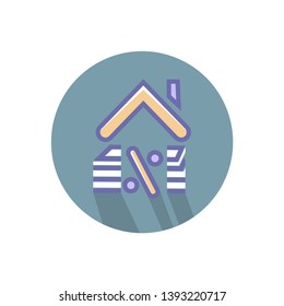 Loan icon. vector simple of Home loan sign symbol with home- vector