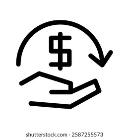 Loan Icon Vector Symbol Design Illustration