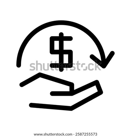 Loan Icon Vector Symbol Design Illustration