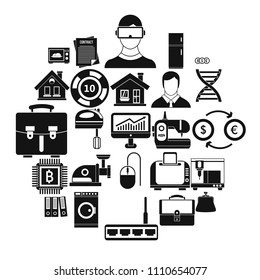 Loan icons set. Simple set of 25 loan vector icons for web isolated on white background