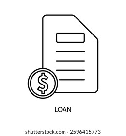 loan icons  symbol vector elements for infographic web