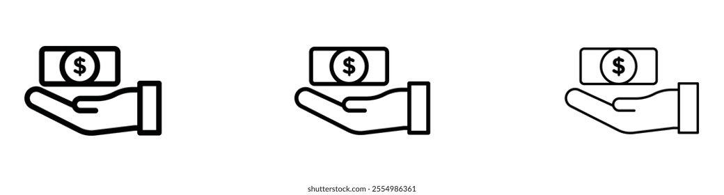 Loan icons in tree different stroke sizes