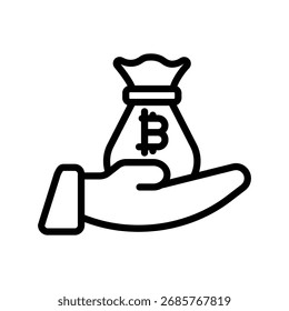 Ícone de linha de empréstimo , vetor, pixel perfect, arquivo ilustrador 