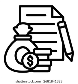 Elemento Ícone Do Loan Management Para Design