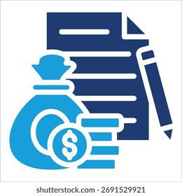 Loan Management Icon Element For Design