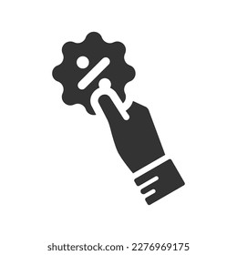 Icono de porcentaje de préstamo, Vector Graphics