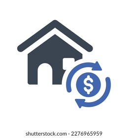 Loan pledge icon, Vector Graphics