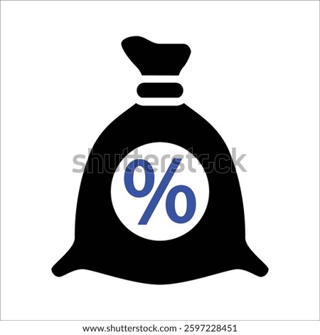 Loan Rate Icon Isolated On White Background