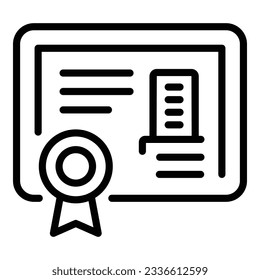 Loan shop icon outline vector. Bank payment. Online tax