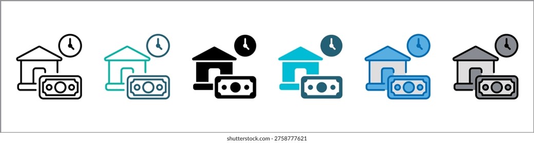 Loan Single Icon Pack Multistyle