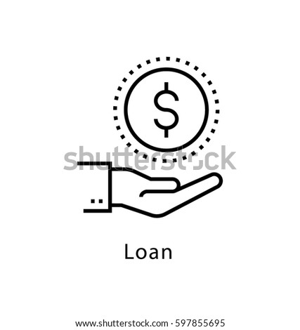 Loan Vector Line Icon 